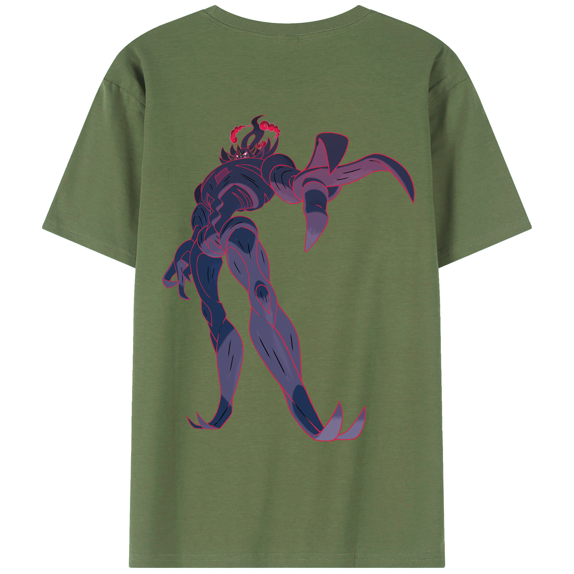 （画像用） ポケットモンスター Pokémon 綿100％ メンズ半袖Tシャツ（バックプリント） 通気性
